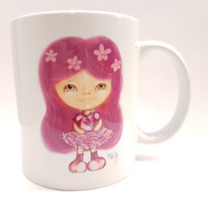 Porcelán bögre-Levendula